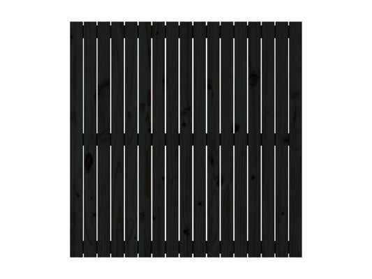 Letto in legno massello nero, 108 x 3 x 110 cm