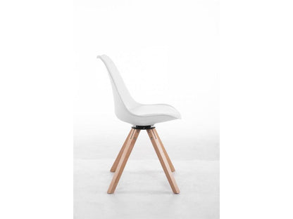 Sedia in similpelle bianca