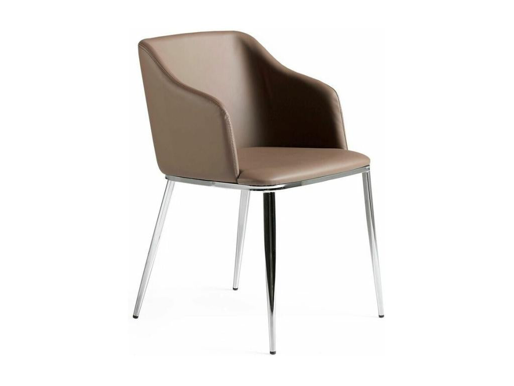 Sedia in similpelle bianca