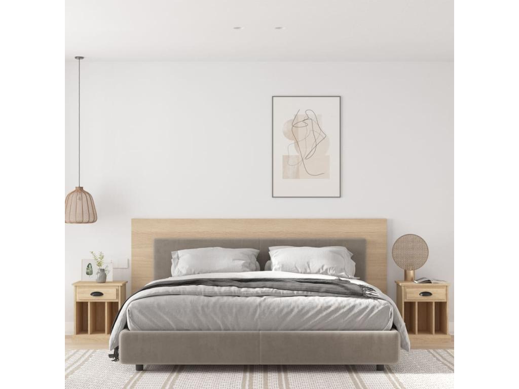 Mobili per la casa in legno di quercia marrone, 43 x 36 x 50 cm