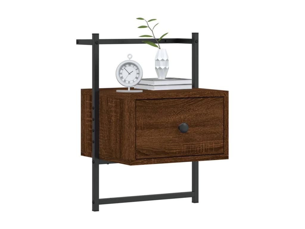 Tavolo in legno ingegnerizzato marrone, 35 x 30 x 51 cm