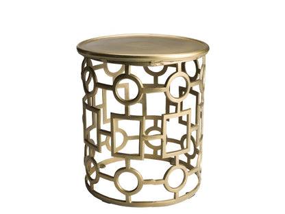 Tavolino laterale dorato, 43 x 43 cm