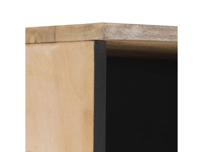 Armadio in legno massello marrone, 38 x 33 x 160 cm