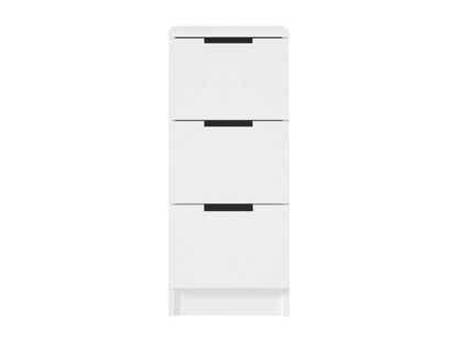 Credenza in legno ingegnerizzato bianco, 30 x 30 x 70 cm