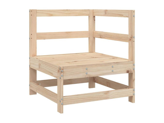 Set di mobili da esterno in legno massello marrone