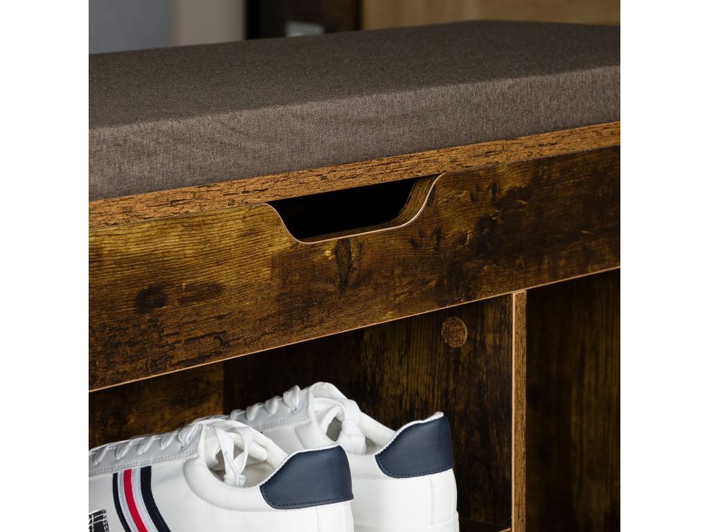 Panca marrone, 104 x 48 x 30 cm