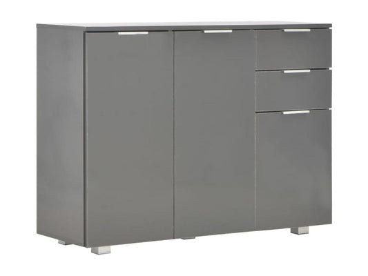 Credenza grigia, 107 x 35 x 80,5 cm