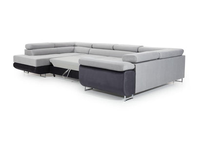 Divano letto in tessuto bianco