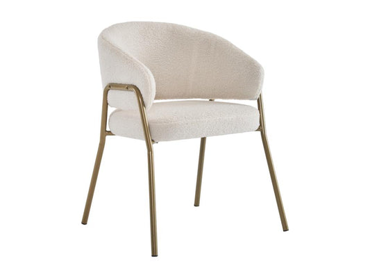 Sedia in velluto bianco, 49 x 18 x 78 cm