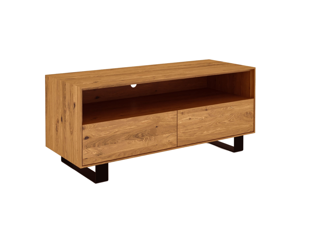 Mobile TV in legno di rovere naturale