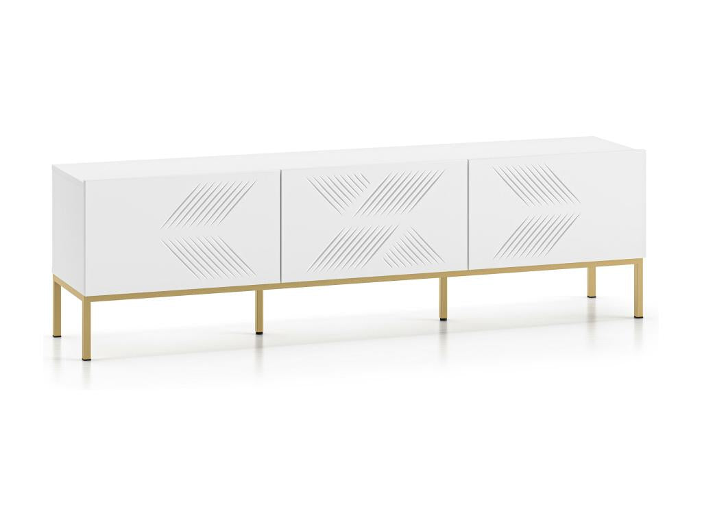 Mobile TV bianco, 170 x 37 x 50 cm