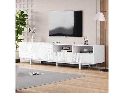 Mobile TV bianco, 200 x 40 x 51 cm