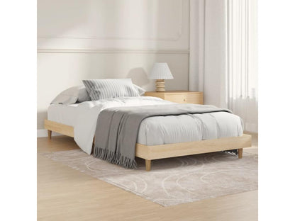 Struttura letto in legno ingegnerizzato naturale, 90 x 200 cm