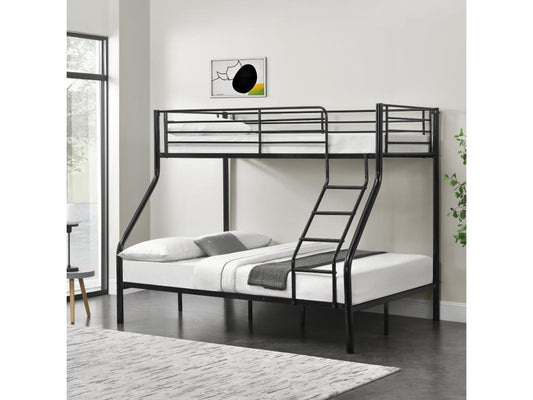 Struttura letto in metallo nero, 210 x 148 x 168 cm