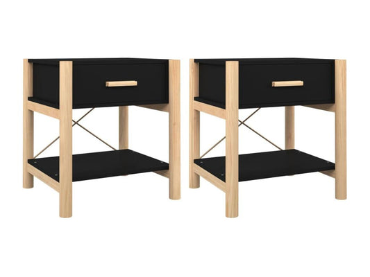 Mobili per la casa in legno ingegnerizzato nero, 42 x 38 x 45 cm