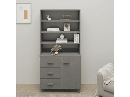 Credenza in legno massello grigio
