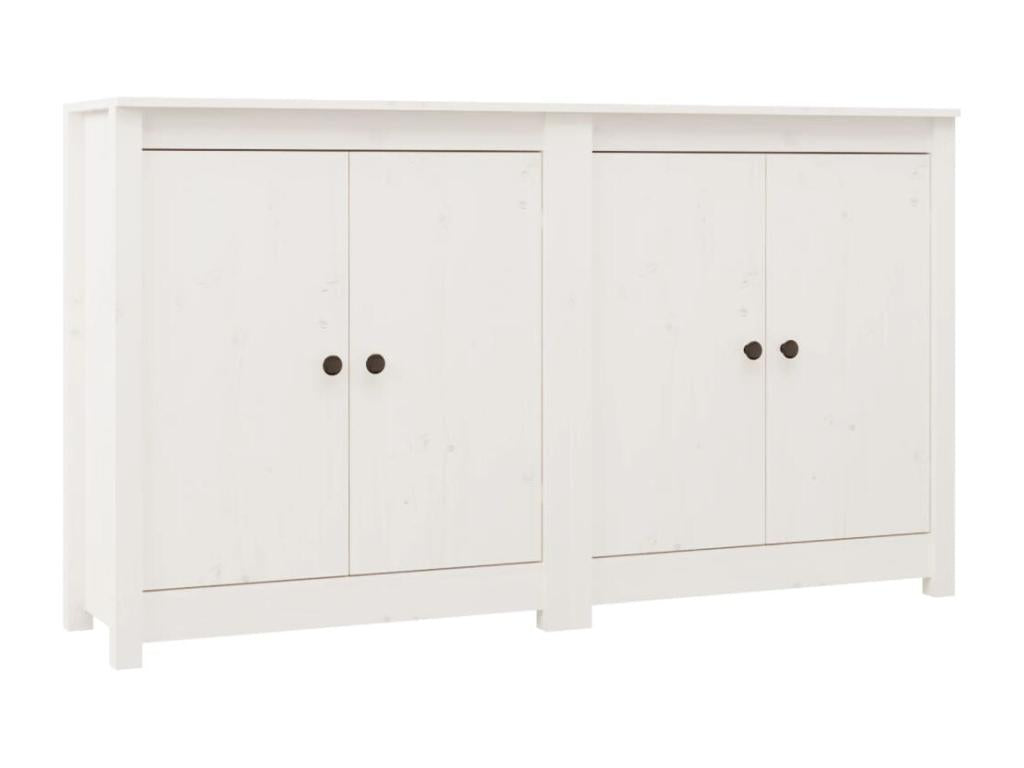 Credenza in legno massello bianco, 70 x 35 x 80 cm