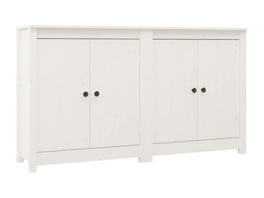Credenza in legno massello bianco, 70 x 35 x 80 cm