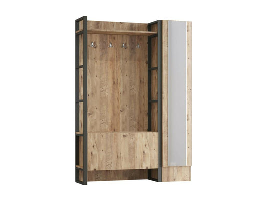 Mobili per la casa in legno di quercia beige, 126 x 34 cm