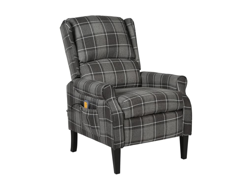 Poltrona in tessuto grigio