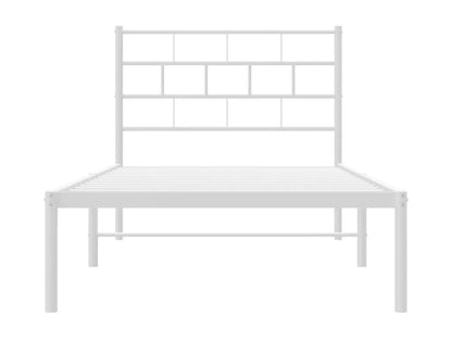 Struttura letto in metallo bianco, 80 x 200 cm