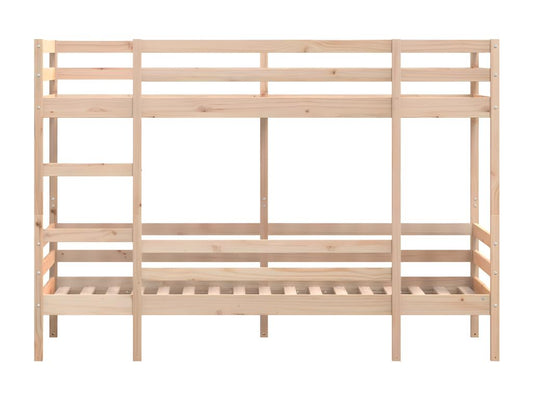 Letto in legno di pino marrone, 90 x 190 cm