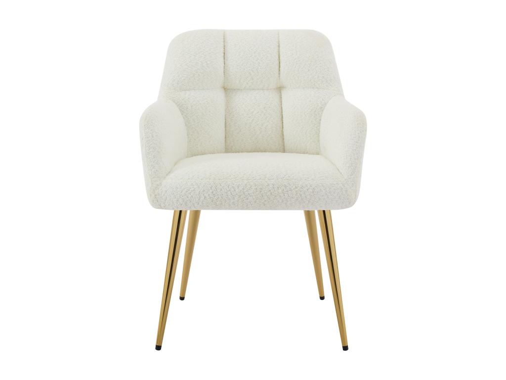 Mobili per la casa in tessuto bouclé bianco